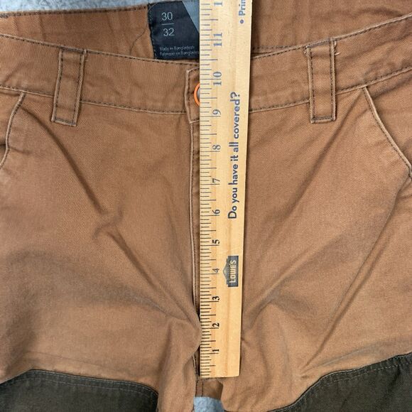 Browning Pants Mens 30 Brown Denim Upland Field Pants Hunting Thrashed READ - Picture 6 of 16
